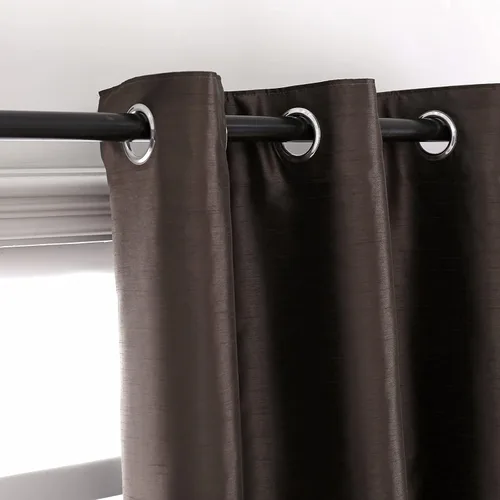 Vista 4 de GYROHOME Cortinas opacas de seda sintética con forro negro, cortinas sólidas para tratamiento de ventanas para dormitorio, sala de estar