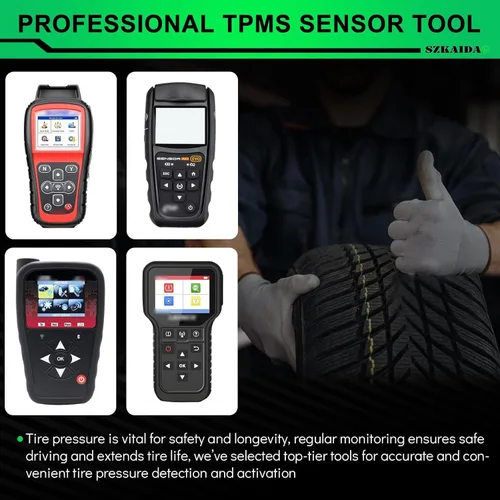 Vista 7 de TPMS Sensors Sistema de monitoreo de presión de neumáticos preprogramado de 315 MHz Reemplazo por: Chevy Silverado Impala Equinox GMC Sierra Yukon