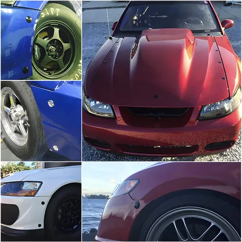 Vista 5 de 4 piezas de pasadores universales para cofre de vehículo, kit de cierre rápido para placa de matrícula, kit de cierre de botón para cofre, pestillo