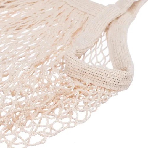 Vista 4 de Ahyuan Bolsas de comestibles cordón de algodón reutilizable, bolsas de malla 1 paquete, Crema