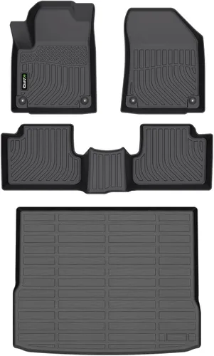 Vista 49 de HAFIDI® - Tapetes para auto con almacenamiento debajo del asiento, para todo clima, antideslizantes, de elastómero termoplástico, para la primera