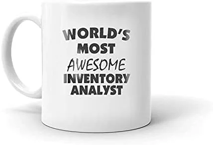 Vista 2 de World's Most Awesome Inventory Analyst Coffee Tea Ceramic Mug Birthday Gift for Purchasing Manager Best Mug for Inventory Manager Seller Mug for