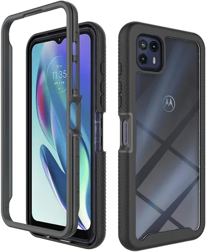 Funda protectora para Motorola Moto G50 5G, anticaídas y absorción de golpes, color negro mate