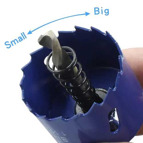 Vista 4 de Luomorgo Broca de sierra de agujero de 1.496 in/1 1/2 pulgadas, profundidad de corte HSS de 1 1/4 pulgadas, cortador de agujeros bimetálicos