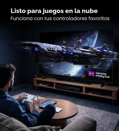 Vista 5 de FPD Tizen OS Smart TV de 40 pulgadas, 1080p Full HD compatible con Samsung TV Plus, Dolby Audio, HDR 10, Gaming Hub, SmartThings, Miracast