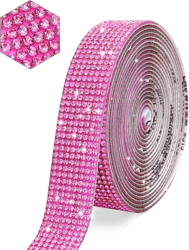 Vista 13 de Tiras autoadhesivas de diamantes de imitación de cristal para manualidades con diamantes de imitación de 0.079 pulgadas para manualidades, bodas