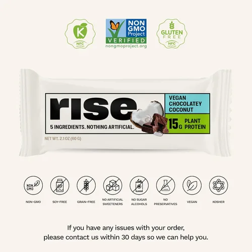 Vista 3 de Barritas de proteínas Rise sin gluten