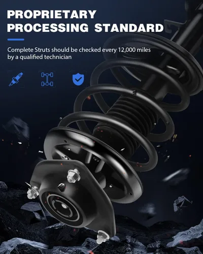 Vista 4 de ECCPP Juego de 2 puntales completos de resorte delantero para Kia Spectra 2004 2005 2006 2007 2008 2009 para Kia Spectra 2005 2006 2007 2008 2009