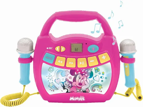Vista 11 de LEXiBOOK – Disney Princess – Reproductor de karaoke digital portátil para niños – Micrófonos, efectos de luz, Bluetooth, funciones de grabación