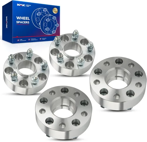 Vista 251 de KAX Espaciadores de rueda 4x4, adaptadores de espaciadores de rueda de 1" con pernos de 1/2" x20, diámetro del cubo de 59 mm, 2 piezas para Xpress