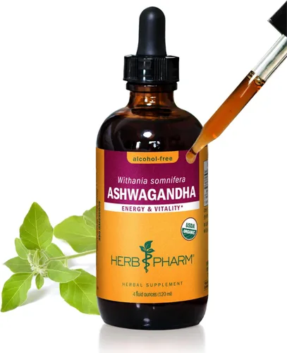 Vista 15 de Extracto orgánico certificado de Ashwagandha para la energía y la vitalidad de Herb Pharm, DASHWA04, 1, 1
