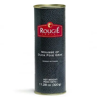 Rougie Francia (lata redonda) Mousse de Foie Gras de hígado totalmente cocido, latas de 11.2000 onzas