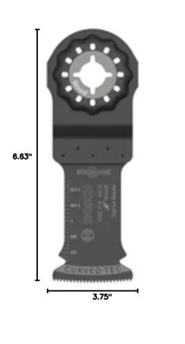 Vista 11 de Bosch OSL114 1-1/4 pulg. Starlock® Cuchilla de corte de inmersión de acero de alto carbono para herramienta multioscilante