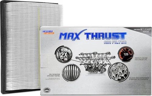 Vista 65 de Filtro de aire de motor MPG Defense Max Thrust de Spearhead para vehículos de todo kilometraje, se adapta como el OEM, restaura MPG y aceleración