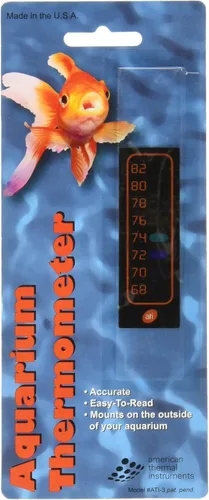 Termómetro vertical para acuario de cristal líquido, pequeño