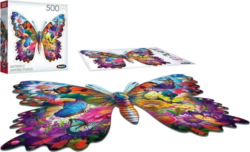 Vista 4 de RoseArt - Gran forma - Hermosa mariposa - Rompecabezas de 500 piezas para adultos
