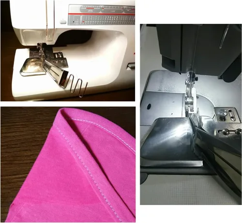 Vista 2 de ckpsms Marca - 1SET #KP-123 Máquina de Coser Doble Acabado Limpio Superior e Inferior Accesorio de Carpeta de Encuadernación