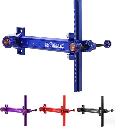 Vista 6 de Vista de arco recurvo con arco, accesorios en forma de T, tiro con arco, mira ajustable con pasador de fibra óptica para práctica