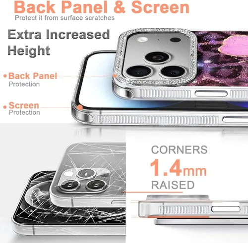 Vista 534 de I-MGAE-IN-AR - Funda diseñada para iPhone 12 y 12 Pro, diseño de mariposa plateada brillante, funda protectora de poliuretano termoplástico, suave