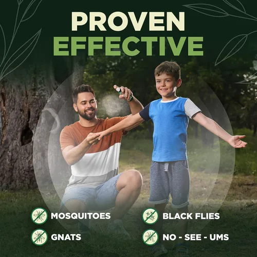 Vista 6 de Paquete de 3 repelentes de insectos y mosquitos sin Deet (2 onzas), repelente de insectos con olor agradable con aceite de hierba de limón, seguro
