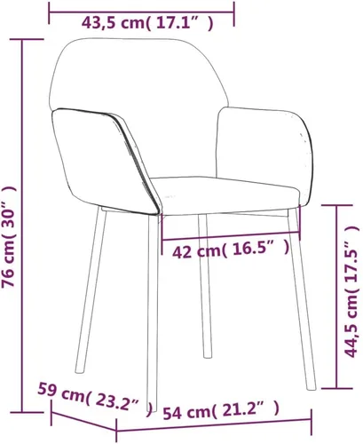 Vista 2 de Dining Chairs,Unique Chairs,Restaurant Chairs Suitable for Everyday Dining Or Special Events Such As Conferences, Weddings and Celebrations. 2 Pcs