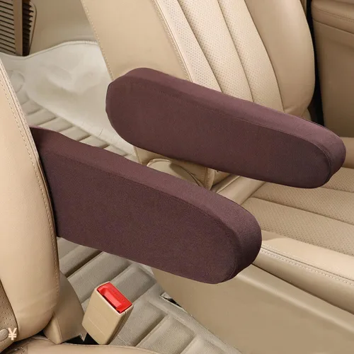 Vista 3 de ikasus Funda para reposabrazos, 1 par de fundas para reposabrazos de consola central de vehículo, ajuste universal, fundas para reposabrazos