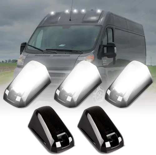 Vista 10 de POPMOTORZ 5PCS Luces Marcadoras LED para Techo de Cabina 18 LED Ámbar Luces de Liberación del Techo Superior Lámparas de Cabina Para Dodge RAM