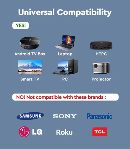 Vista 2 de Air Mouse - con voz, giroscopio de 6 ejes, Bluetooth, aprendizaje por infrarrojos, control remoto USB Air Mouse, mini teclado inalámbrico