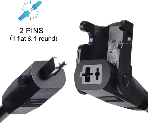 Vista 2 de Sopito Cable de extensión de 8.2 pies (8.2 ft) para silla elevadora o reclinable eléctrico, cable de fuente de alimentación de repuesto para Okin