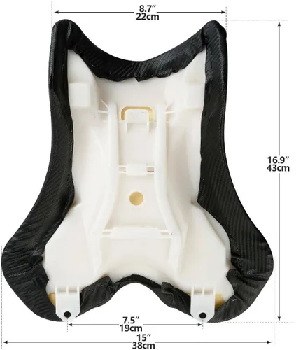 Vista 5 de TCMT Cojín de asiento de pasajero para Yamaha YZF R1 YZFR1 2004 2005 2006