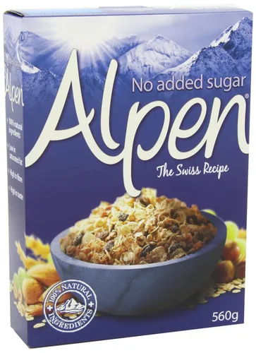 Vista 6 de Alpen Sin Azúcar Añadido La Receta Suiza 560 G (Paquete de 6)