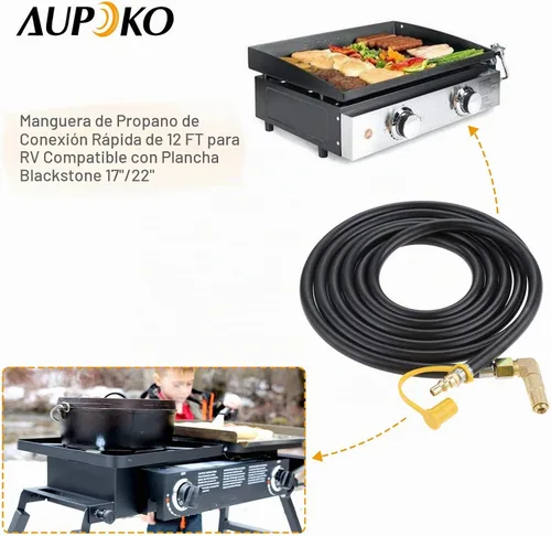 Vista 2 de Adaptador de conversión de codo de propano 3/8" macho de conversión de baja