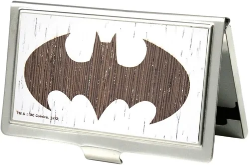 Vista 24 de Buckle-Down Tarjetero BATMAN ARKHAM ASYLUM Joker Pose Plata Cepillada - Pequeño