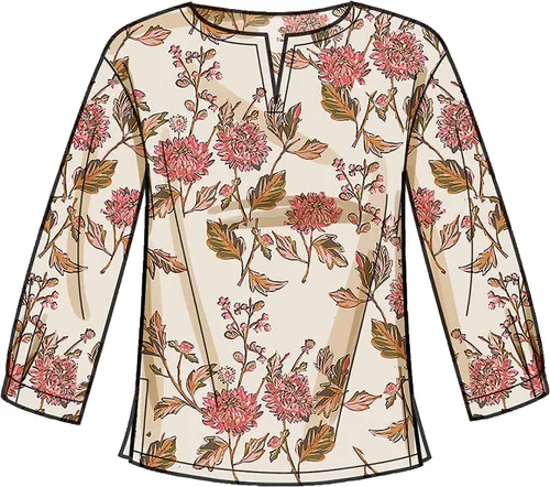 Vista 6 de Simplicity Misses' - Paquete con hombros caídos, patrón de costura Code 9274, tallas 6-14, color blanco