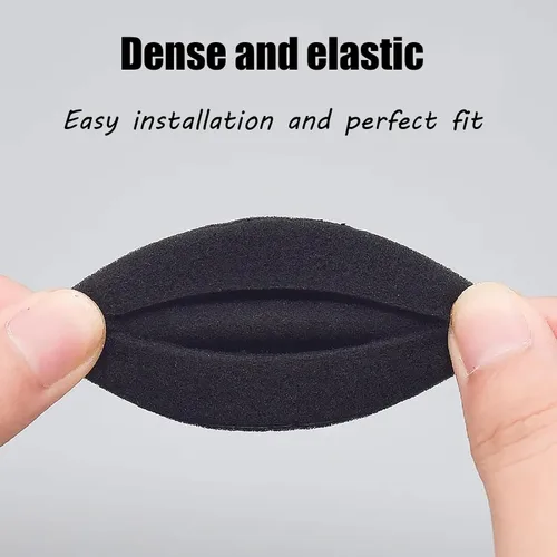 Vista 4 de Almohadillas de repuesto H800 compatibles con auriculares inalámbricos Logitech H800, almohadillas de esponja suaves y duraderas, almohadillas