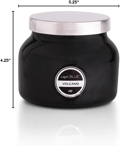 Vista 9 de Capri Blue Volcano Velas Perfumadas – Velas de Tarro de Cristal de Lujo para el Hogar Perfumadas con Fruta Tropical y Cítricos Azucarados – Mezcla