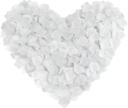 Vista 41 de 1000 pétalos de rosa de seda artificial, para decoración de bodas, fiestas