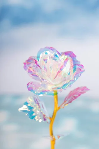 Vista 8 de Rosa de oro de 24 quilates/flor artificial colorida con soporte de rosa/rosa eterna caja de regalo de lujo para Navidad/cumpleaños/día del mes