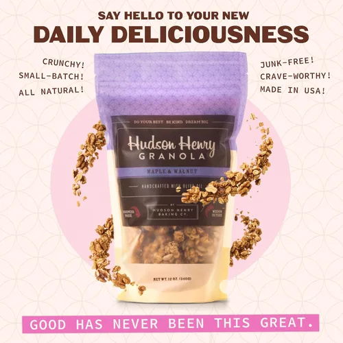 Vista 5 de Hudson Henry Baking Co., Granola de arce y nuez, 12 onzas