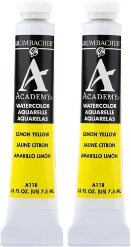 Vista 9 de Grumbacher Academy - Pintura de acuarela, 0.25 onzas, naranja lizarina (A005)