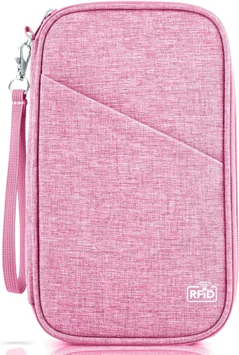 Passport Holder Family, Women Rfid Blocking Passport Wallet, Travel Document Organizer Premium Wallets Passport Holders Bag