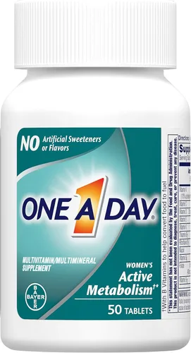 Vista 2 de Tabletas multivitamínicas completas para activar el metabolismo One-A-Day para mujeres, 50