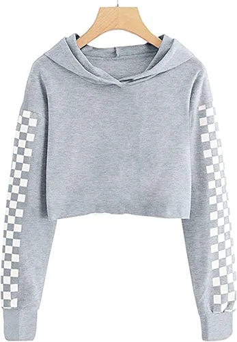 Vista 2 de Meikulo Conjunto de 2 piezas para niñas, sudaderas con capucha y pantalones deportivos de manga larga