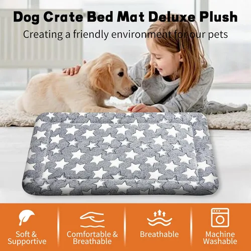 Vista 5 de Alfombrilla para Cama de Perro – Almohadilla de Perrera Suave y Cómoda para Jaula – Cama y Almohadilla Duradera para Perros y Gatos – Ideal