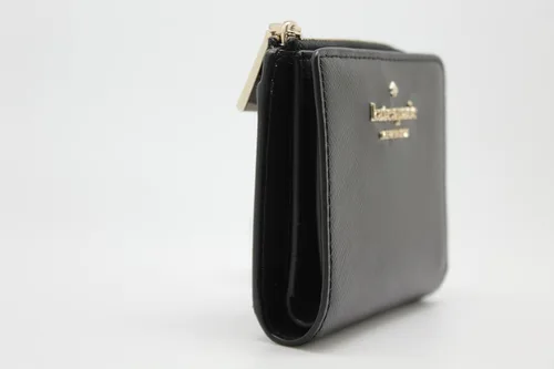 Vista 6 de Kate Spade Staci - Cartera plegable con cremallera en L, color negro, Negro -, Billetera plegable