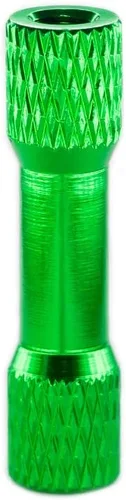 Vista 7 de [12 piezas] Separador de aluminio moleteado M3 de 0.787 in, pilar espaciador de columna de cabeza ancha para piezas de bricolaje RC/FPV/Drone Negro