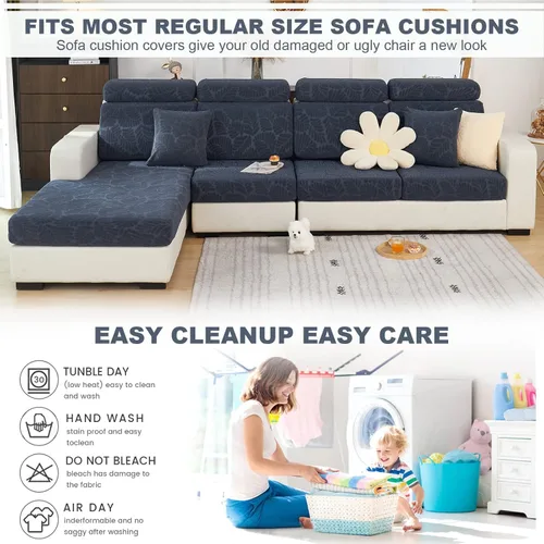 Vista 5 de Beacon Pet Funda universal para sofá, funda de cojín modular en forma de L resistente al desgaste, funda elástica para sofá mágico, funda