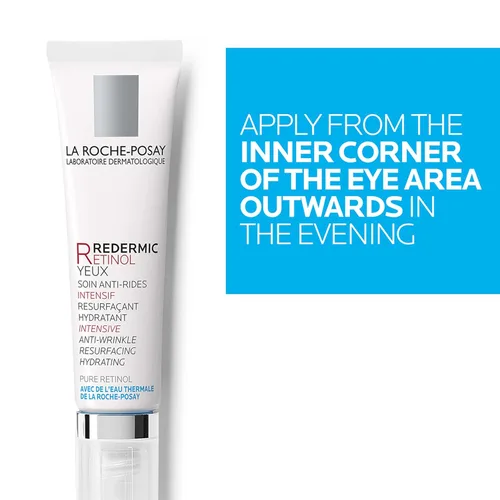 Vista 4 de La Roche-Posay Redermic R Crema para Ojos con Retinol Anti-edad para Reducir las Arrugas, 0.5 Fl. Oz.