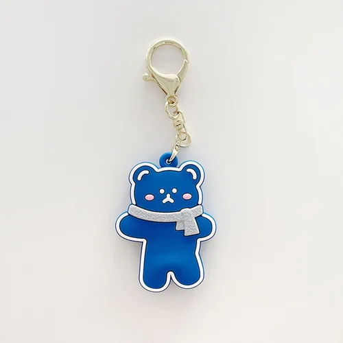 Vista 8 de Funda de silicona de animales lindos compatible con Airtags Finder Location Tracker Llavero para niños y mascotas llaves