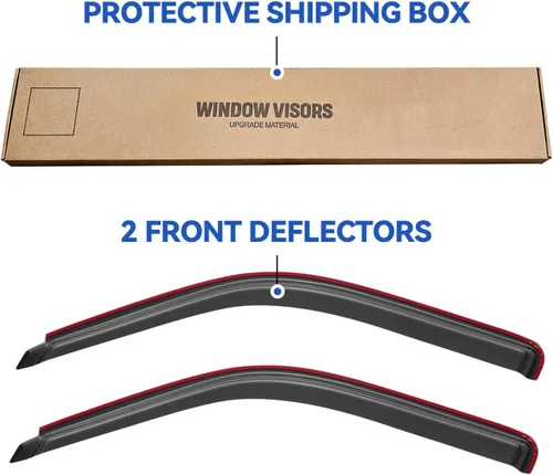 Vista 5 de Viseras de ventana, protectores de lluvia para Ford Explorer 1991-2000, deflectores de viento en el canal para Ford Explorer Sport 2001-2003, Mazda